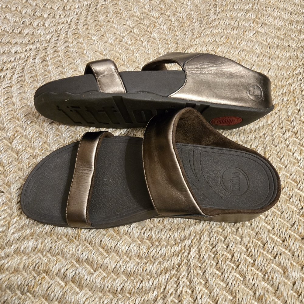 Women's Fitflop Bronze Double Strap Sandal 11 - Picture 4 of 4